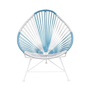 Discount Innit Acapulco Chair, Argentina Blue+White/White Frame