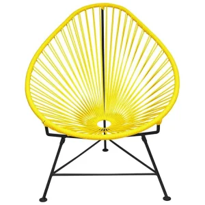 Best Sale Innit Acapulco Chair, Yellow Cord/Black Base