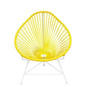 Shop Innit Acapulco Chair, Yellow Cord/White Base