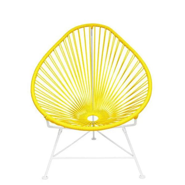 Shop Innit Acapulco Chair, Yellow Cord/White Base