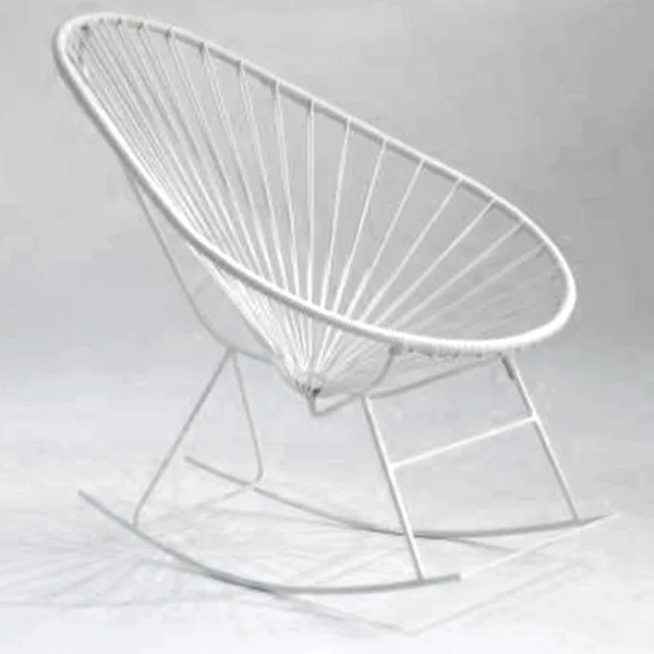 Cheap Innit Acapulco Rocking Chair, White Cord/ White Base