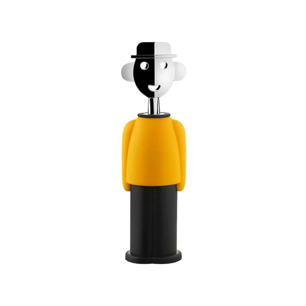 Sale Alessi Alessandro M. Corkscrew, Black/Yellow