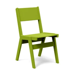 Online Loll Outdoor Furniture Alfresco Dining Chair, Solid Back, Leaf Green