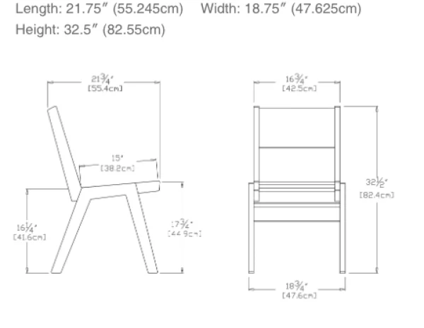 Online Loll Outdoor Furniture Alfresco Dining Chair, Solid Back, Leaf Green