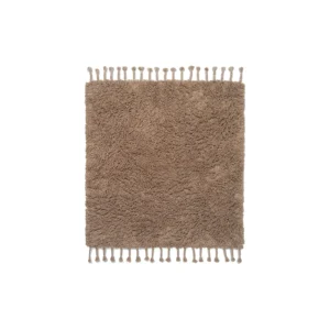 Online Ferm Living Amass Long Pile Rug, 140 x 140 cm, White Pepper