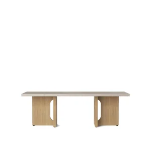 Online Audo Androgyne Table-Lounge, 47x18 in, Oak/ Kunis Breccia