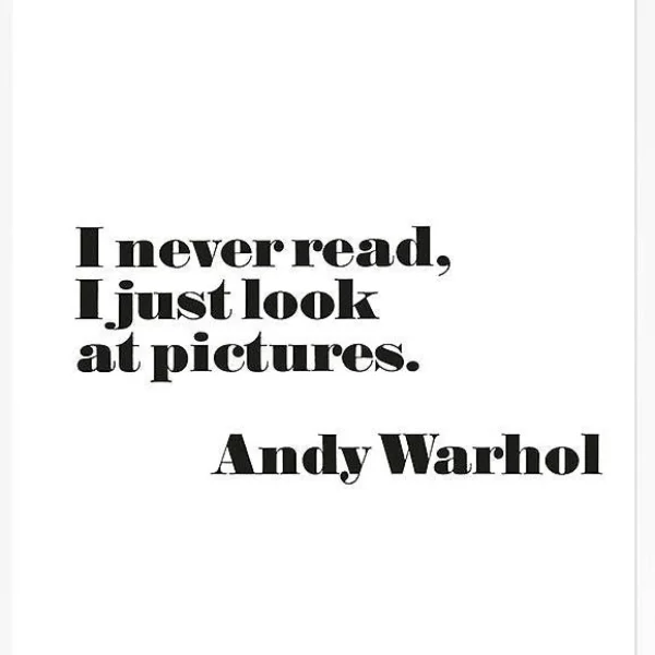Flash Sale Moderna Museet Stockholm Andy Warhol Poster, “I Never Read, I Just Look At Pictures” Unframed