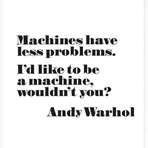 Shop Moderna Museet Stockholm Andy Warhol Poster, “I Want To Be A Machine” Unframed