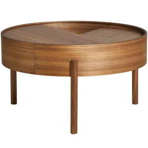 Fashion woud Arc Coffee Table, 66cm, Walnut