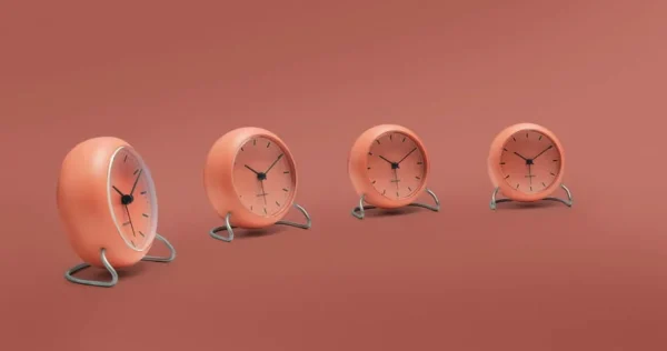 Shop arne jacobsen City Hall Table Alarm Clock, orange