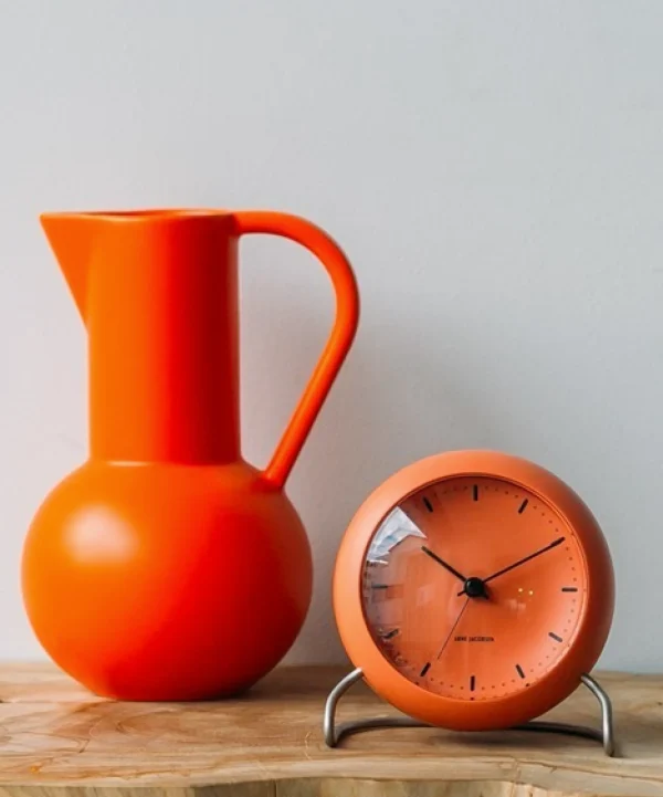 Shop arne jacobsen City Hall Table Alarm Clock, orange