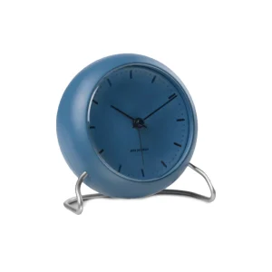 Best Sale arne jacobsen City Hall Table Alarm Clock, Stone Blue