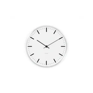 Cheap Arne Jacobsen City Hall Wall Clock Black/White, 21cm