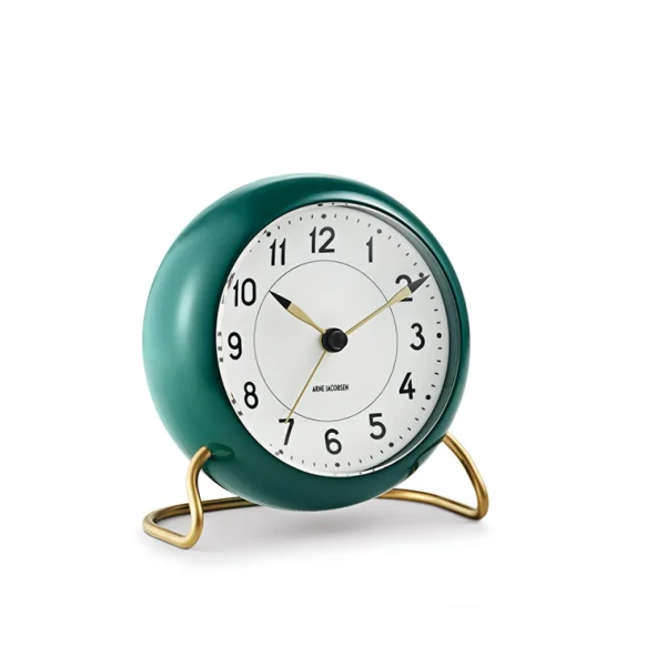 Outlet Arne Jacobsen Station Table Alarm Clock Green/White