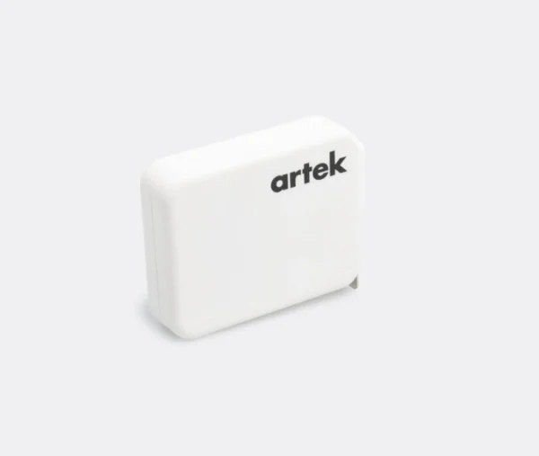 New Artek Tape Measure, White Plastic and Metal, 3 m