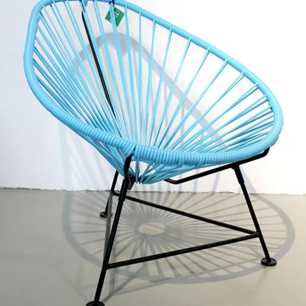 Hot Innit Baby Acapulco Chair, Blue Cord/ Black Frame