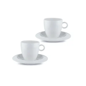 Best Alessi Bavero, Set/2 Coffee Cups/Saucers