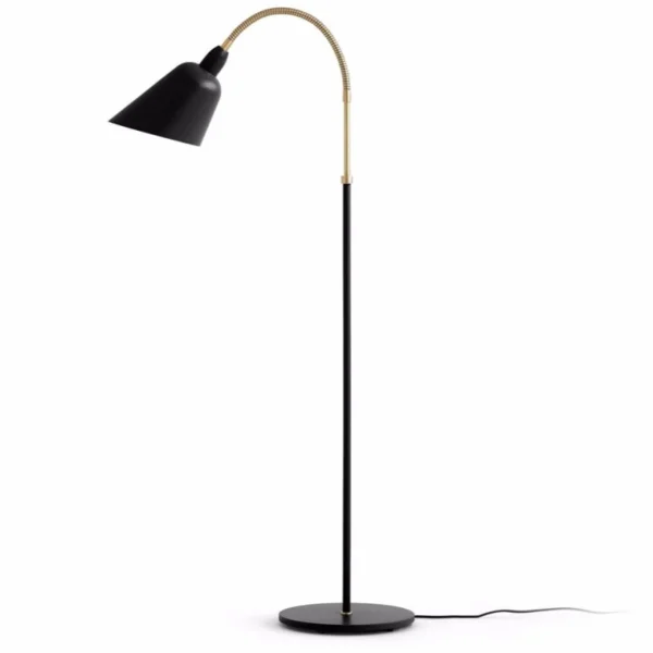 Outlet &Tradition Bellevue Floor Lamp - AJ7- Black /Brass