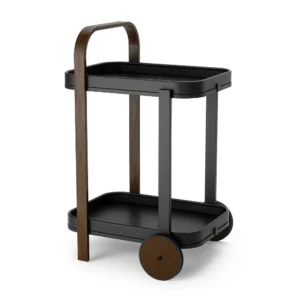 Best Sale Umbra Bellwood Bar Cart, Black/Walnut