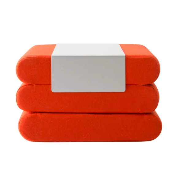 Outlet Softline BINGO, w/ metal tray, 635 mocha felt