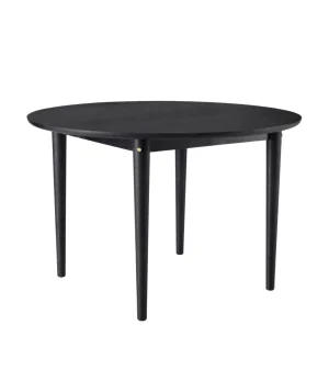 Best Sale FDB Moebler Bjork table C62, Black Lino/Black Legs