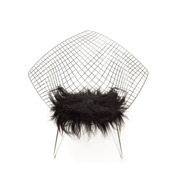 Flash Sale Black Sheep White Light Black Icelandic Sheepskin Chairpad