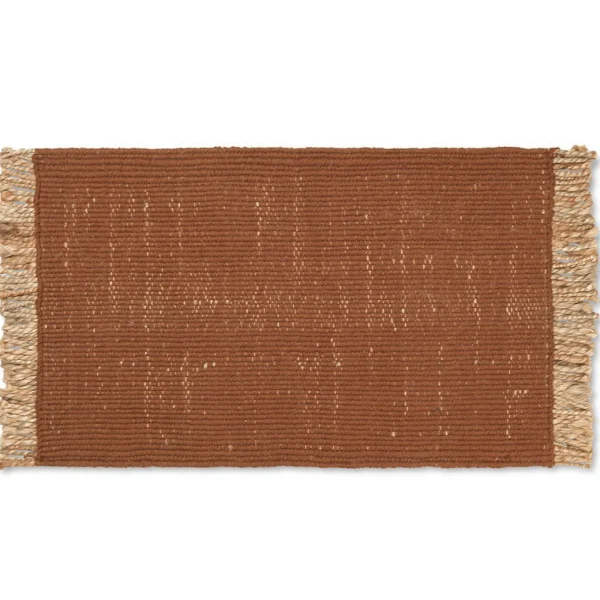 Clearance Ferm Living Block Mat, Brick/Natural