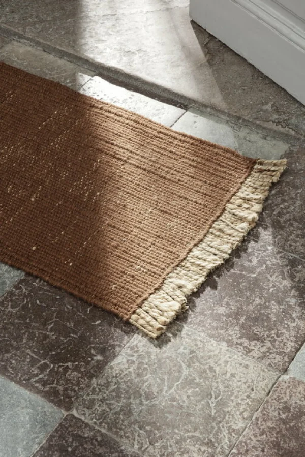 Clearance Ferm Living Block Mat, Brick/Natural