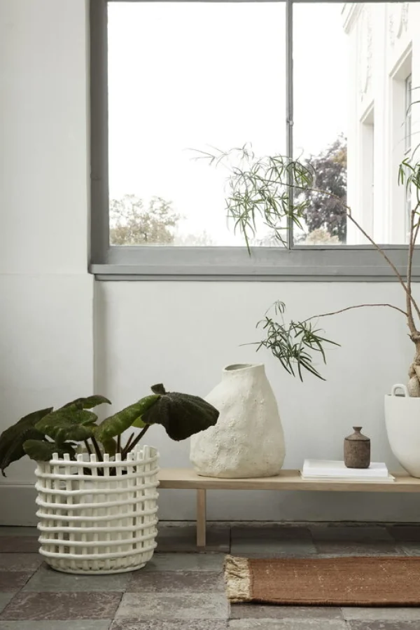 Clearance Ferm Living Block Mat, Brick/Natural