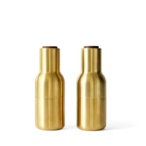 Cheap Audo Bottle Grinder, Brushed Brass with Walnut Lid (2 Pack)