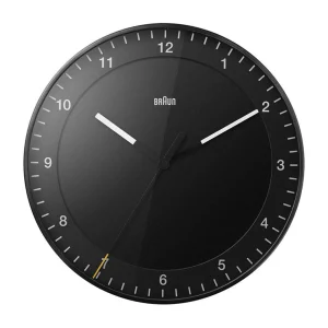 Cheap Braun wall clock, large black