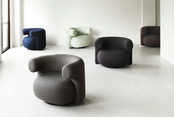 New Normann-Copenhagen Burra Lounge Chair w. return,Zero Fabric