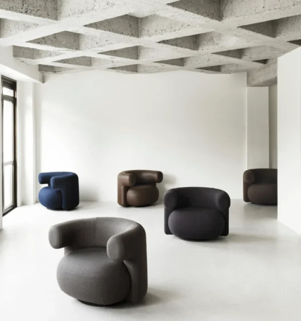 New Normann-Copenhagen Burra Lounge Chair w. return,Zero Fabric