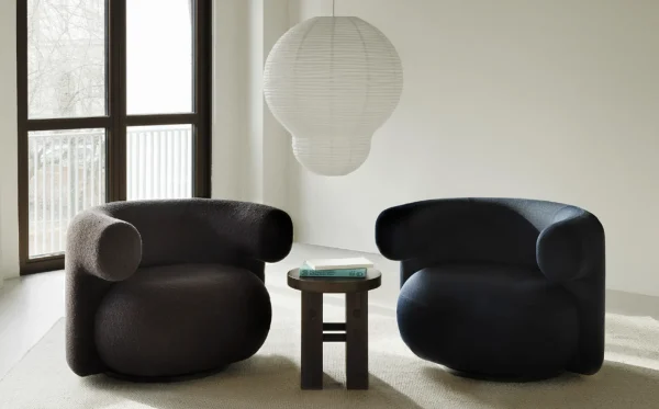 New Normann-Copenhagen Burra Lounge Chair w. return,Zero Fabric