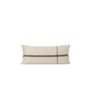 Hot Ferm Living Calm Cushion, 40 x 90 cm, Camel/Black