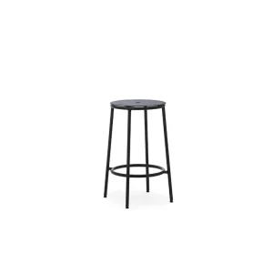 New Normann-Copenhagen Circa Barstool 65 cm Black Steel, Black Aluminum Top