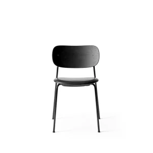 Best Audo Co Chair, Black Oak Back, Black 0842 Seat , Black Legs