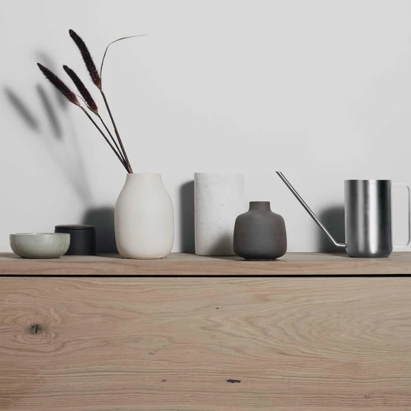Hot Blomus Colora Vase, Steel Grey, 8 x 6