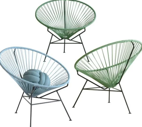 Best Sale Innit Condesa Chair, White Cord/Black Frame