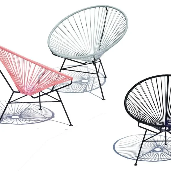 Best Sale Innit Condesa Chair, White Cord/Black Frame