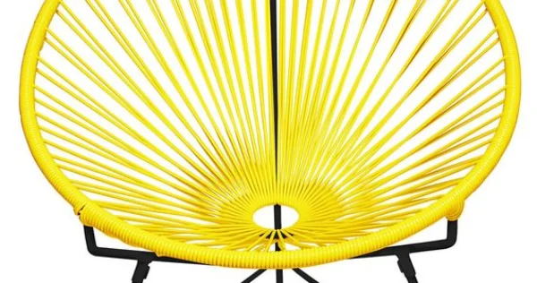 Clearance Innit Condesa Chair, Yellow Cord/ Black Frame