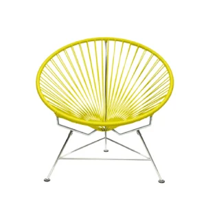 New Innit Condesa Chair, Yellow Cord/Chrome Base