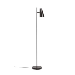 Cheap woud Cono Floor Lamp, Black