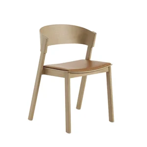 Flash Sale Muuto Cover Side Chair, Cognac/Oak