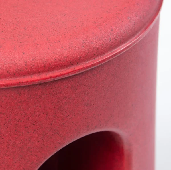 Store Loll Designs Dewey Stool, Red Speckle