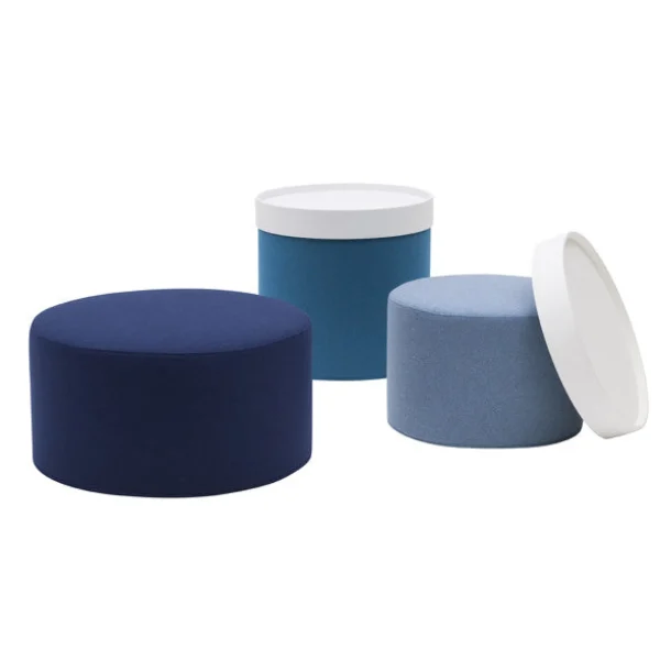 Shop Softline Drums, Pouf High 45 x 40 cm, Petrol Felt 846