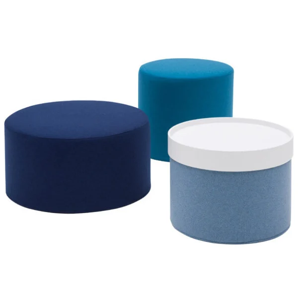 Shop Softline Drums, Pouf High 45 x 40 cm, Petrol Felt 846