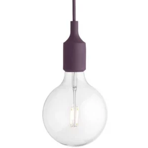 Hot Muuto E27 Light, Burgundy, LED