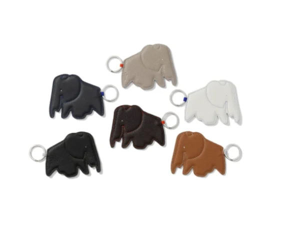 Best Vitra Eames Elephant Keyring, Nero