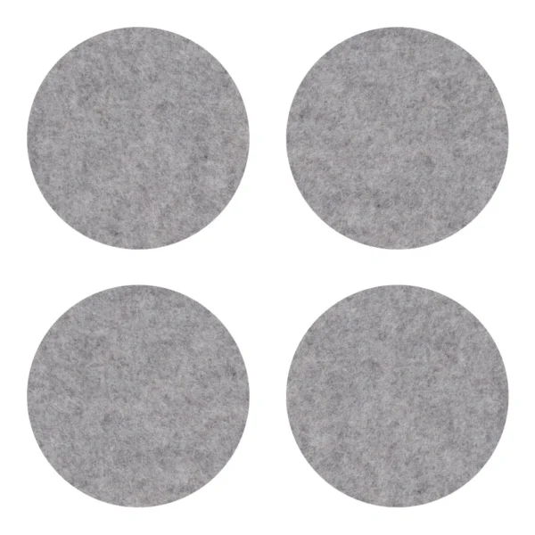 Flash Sale parkhaus Felt coaster round, 10cm, hellgrau light grey